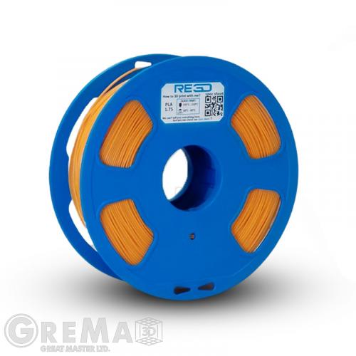 PLA RE3D PLA filament 1.75 mm, 1 kg (2.0 lbs) - orange
